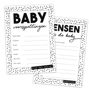 Baby-invulkaartjes