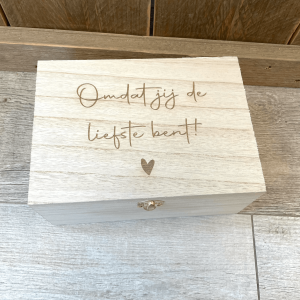 Houten A5 koffer