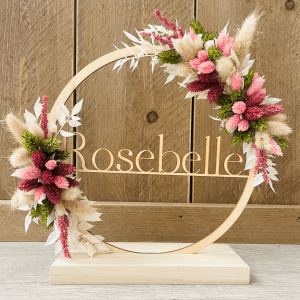 Hoepel met droogbloemen