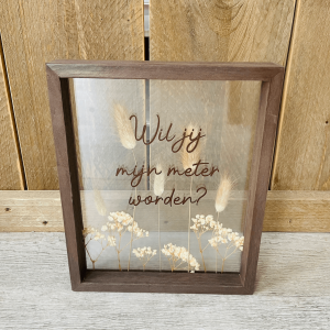 Kader met droogbloemen