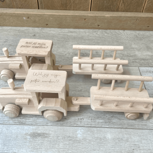 Houten tractor
