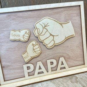 Kader met vuisten PAPA